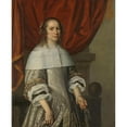 thumbnail image 2 of Hendrick Cornelisz. van Vliet 20x24 Gold Ornate Framed and Double Matted Museum Art Print Titled - Portrait of a Woman (1663), 2 of 4