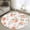 White, variant on Rectangle Area Rugs 2 x 3 Ft, Peach Non-Slip Residential Carpet, Spring Floral Green Leaf Botanical Pink Fruit Rustic Indoor Crawling Mats Runner Rugs for Living Room/Dining Room/Bedroom