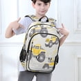 thumbnail image 6 of FORMRS Unisex School Backpack 17" Student Travel Bag with Laptop Compartment, Trucks Pattern, 6 of 7