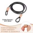 thumbnail image 4 of Uxcell Wire Rope Stop Sleeve, Copper Crimping Loops Sleeve Round Crimp Ferrules for Wire Rope and Cable 5/16"(8mm), 4 of 7