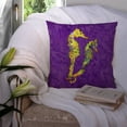 thumbnail image 3 of Carolines Treasures 8661PW1414 Seahorse Fabric Decorative Pillow 14HX14W multicolor, 3 of 4
