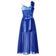 thumbnail image 3 of Alvivi Kids Girls Shiny Party Dress Sequin Lace Jumpsuit Overlay Romper 6-16 Royal Blue 8, 3 of 6