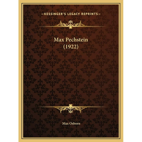 Max Pechstein (1922) (Hardcover)