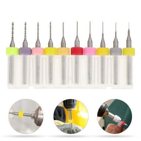 IDEANATEGRATE 10Pcs Tungsten Steel Spiral Drill Bit Diy Tools And Construction Projects 1.5In