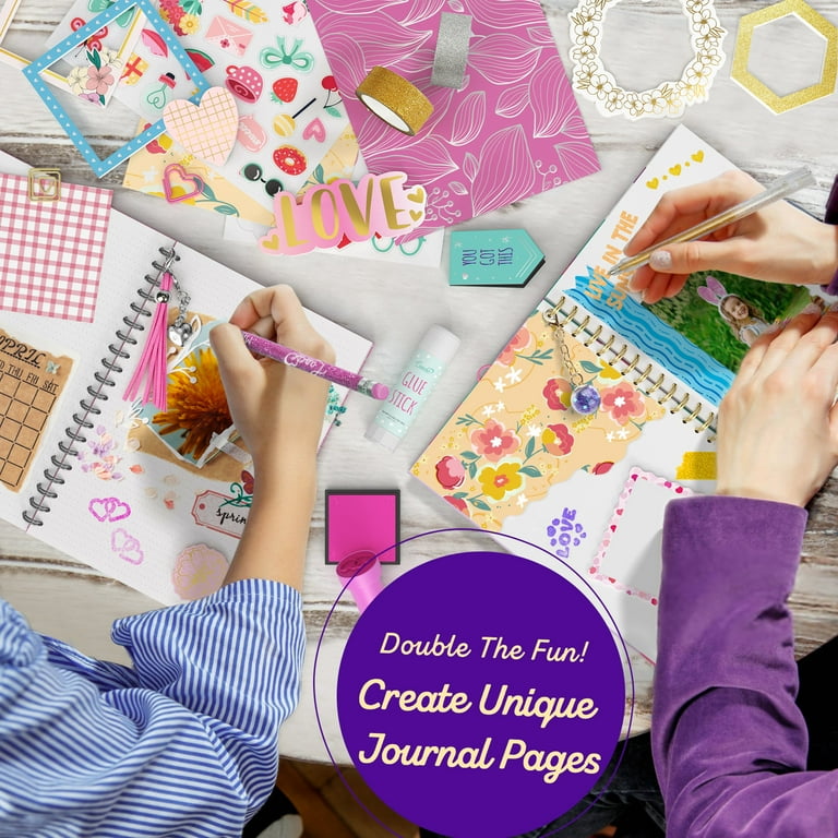 ONE TO FOUR 2-Pack DIY Journaling Kit, Scrapbook and Diary Set for