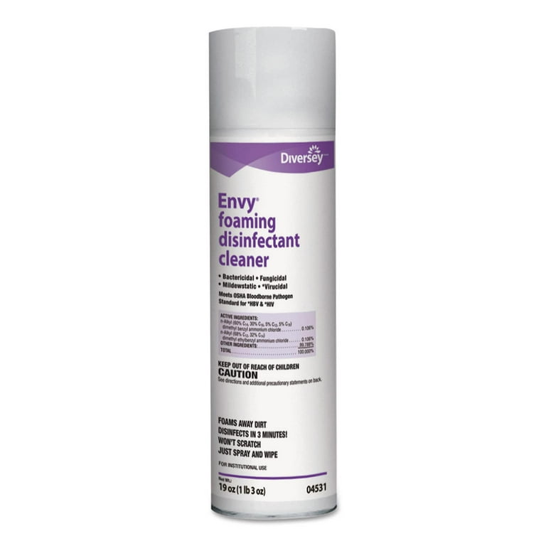 Envy Foaming Disinfectant Cleaner, Lavender Scent, 19 oz Aerosol Spray, 12/Carton Envy Foaming Disinfectant Cleaner, Lavender Scent, 19 oz Aerosol Spray, 12/Carton