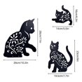 thumbnail image 5 of Estatua de metal con forma de gatito yuxing 2D para exteriores color negro, 5 of 5