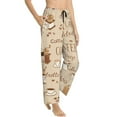thumbnail image 2 of Uemuo Coffee Time Pattern Women's Wide Leg Palazzo Lounge Pants with Pockets Light Weight Loose Comfy Casual Pajama Pants-Large, 2 of 9