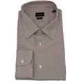 thumbnail image 1 of Zegna Men's Brwstrp Trofeo Striped Dress Shirt - 46-18 (2 X), 1 of 1