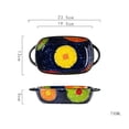 thumbnail image 2 of Ceramic Baking Dish Tableware Baking Spaghetti Baking Dish High Temperature Resistant With Handle for Oven Microwave Oven, 2 of 6
