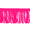 Neon Pink, variant on 10 Yards of 3" Chainette Fringe Trim