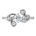 thumbnail image 5 of Auriga Fine Jewelry 925 Sterling Silver Rhodium-plated Fancy CZ Ring for Women Size- 7, 5 of 6