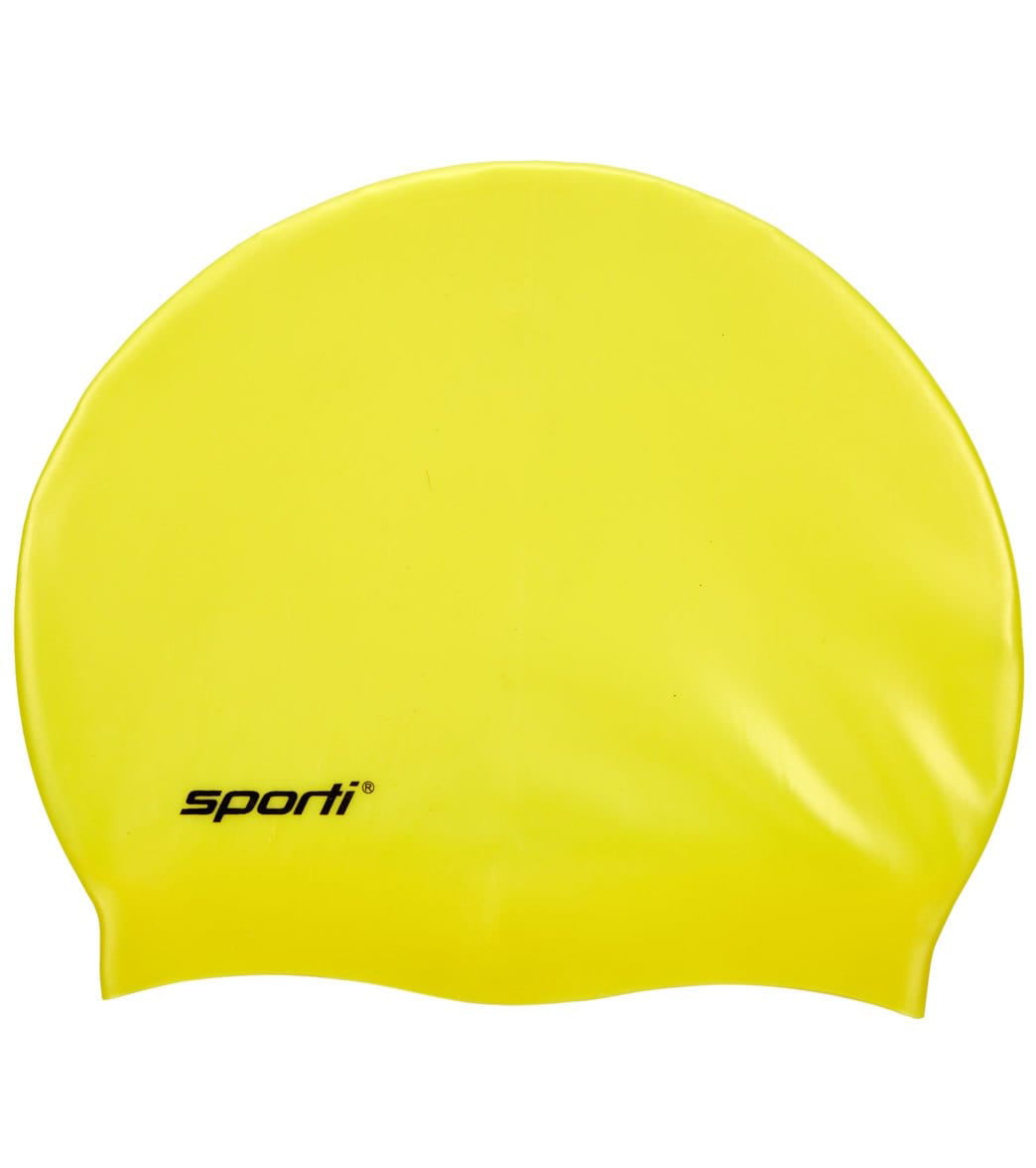 Sporti Silicone Swim Cap Kelly Green New 