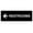 Black, variant on Basic Restrooms Left Arrow Directional Sign (White/Red) - Small