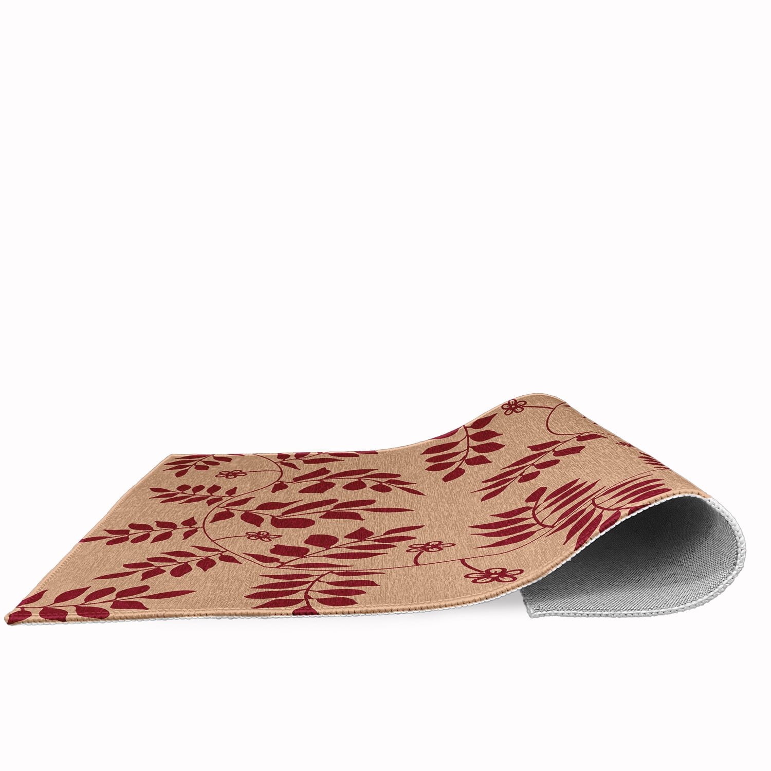 Simply Daisy 18" x 30" Red Fern Fronds Rug