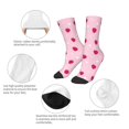 thumbnail image 3 of Rateoe Strawberry And Heart Pattern Children's Socks, Socks Gifts ,kids Crew Soft Cotton Socks , Moisture-Wicking, Durable, Ideal for Daily Wear & Sports, 3 of 5