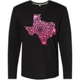 thumbnail image 3 of Inktastic Texas Silhouette Mandala Long Sleeve T-Shirt, 3 of 5