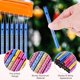 thumbnail image 2 of Uxcell 100Pcs Tubos de Campanas de Viento, 0.6x8cm Partes de Campanas de Viento de Aluminio con Cuerda [Azul], 2 of 7