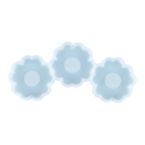 Necvior Flower Shaped Lollipop Mold Silicone Cake Mold Non-stick Dome Chocolate Mold