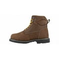 thumbnail image 6 of IRON AGE Men's 6" Groundbreaker Steel Toe Internal Metatarsal Guard Work Boot Brown - IA5014, 6 of 8