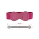 thumbnail image 3 of Cinturón elástico de cuero sintético con hebilla en forma de 8 de 2 piezas Inspire Chic para dama 39.4x2.36" (LxW) Rosa intenso, 3 of 7