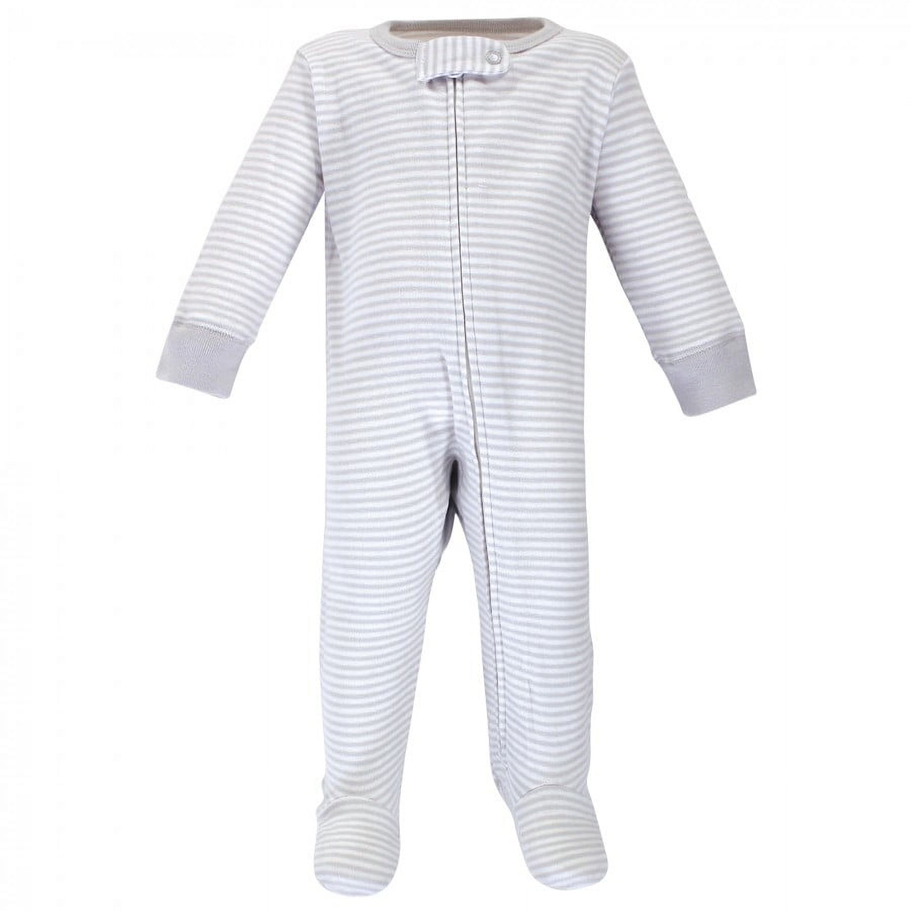 Touched by Nature Baby Boy Organic Cotton Zipper Sleep and Play 3pk, Truck, 0-3 Months