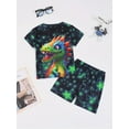 thumbnail image 4 of ATAIKU 3D Printed Boys Summer Pajamas Set Kids PJs Tee and Shorts Jammies Set 3-12Y - Dinosaur, 4 of 8