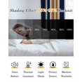 thumbnail image 5 of Orange Navy Blue Striped Blackout Curtains 84 Inches Length, Modern Minimalist Ombre Lines Window Treatment Thermal Insulated Drapes for Bedroom Living Room 2 Panels 104x84 Inches, 5 of 8