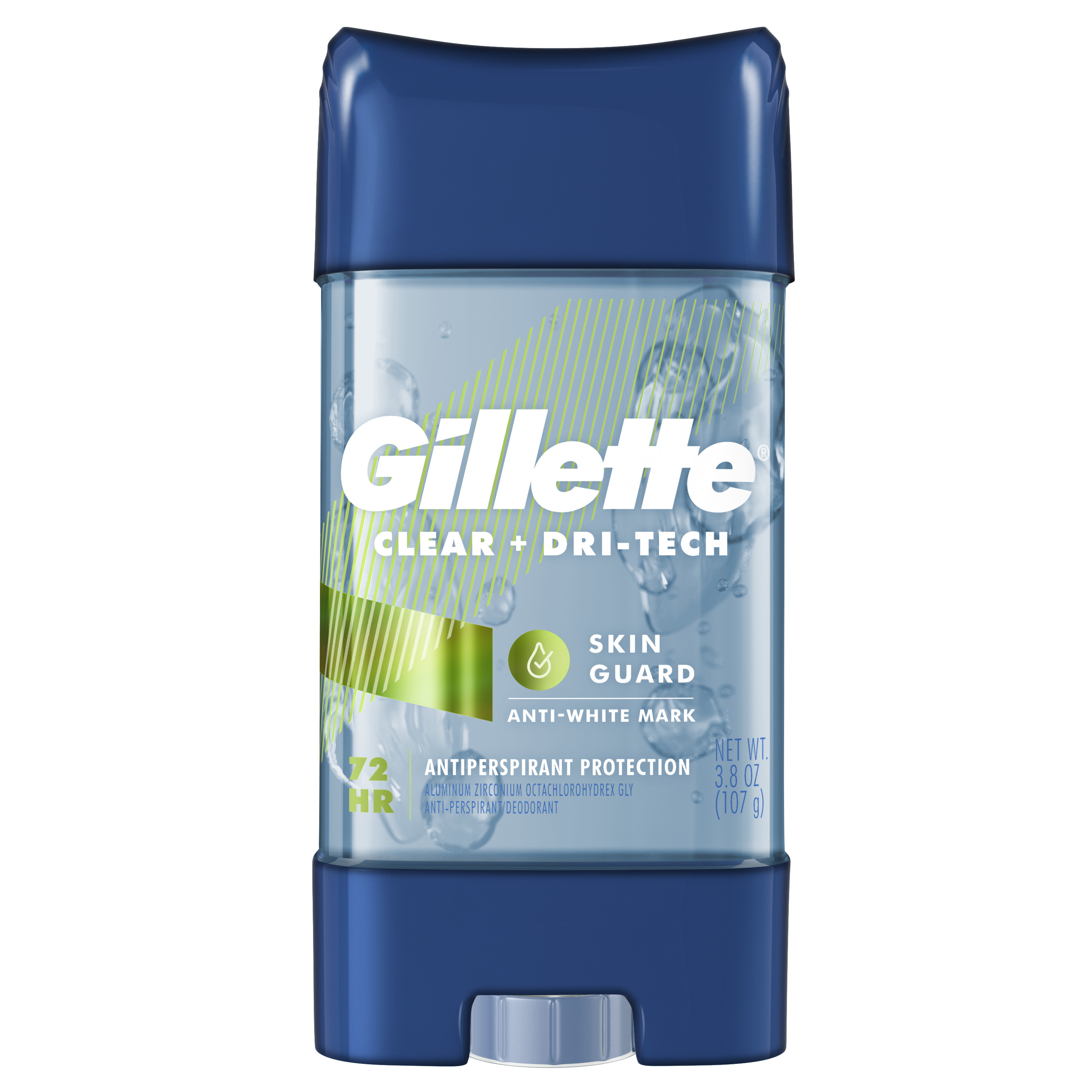 Gillette Antiperspirant Deodorant for Men, Clear Gel, Skin Guard, 3.8
