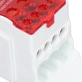 thumbnail image 3 of NFTIGB 690V 80A DIN Rail Terminal Block Distribution Box Spliceable Brass Conductor Junction Box for House Appliances Red Color UKK80 C45 Electrical Connectors Fast Quick Wire Cable Connection, 3 of 9