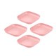 thumbnail image 1 of Bandeja de almacenamiento de 4 piezas Práctico Durable Suministros de cocina decorativos Contenedor Vajilla Vajilla para picnic Café Oficina Sala de e Rosado BLESIY none, 1 of 8