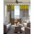 thumbnail image 4 of Abstract Mottled Blackout Curtains 84 Inch Length Yellow Brown Vintage Oil Painting Texture Thermal Insulated Window Curtain Window Drapes 2 Panels for Bedroom Living Room 42"Wx84"L, 4 of 9