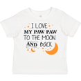 thumbnail image 3 of Inktastic I Love My Paw Paw to the Moon and Back Boys or Girls Toddler T-Shirt, 3 of 5