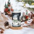 thumbnail image 2 of Yayeee Flameless Candles with Remote Flickering Battery Operated Multi Color Changing, Green Snowmen, 2 of 7