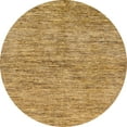 thumbnail image 1 of Ahgly Company Machine Washable Indoor Round Abstract Orange Area Rugs, 7' Round, 1 of 7