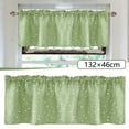 thumbnail image 2 of AQITTI Polyester Curtains Star Curtains Short Curtains Small Curtains Rod Curtains Kitchen Coffee Curtains Bedroom Curtains Lace Curtains 52 X 18 Inch 1 Panels, 2 of 7