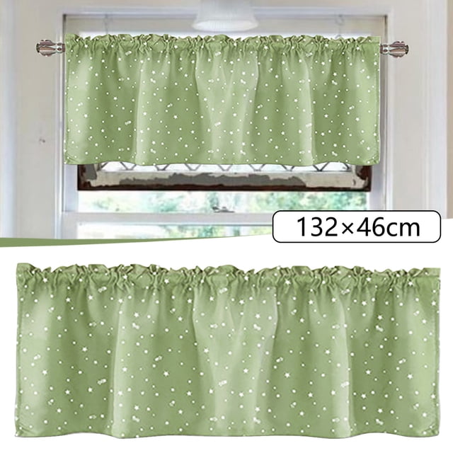 Bovemsi Clearance Star Curtains Short Curtains Small Curtains Rod Curtains Kitchen Coffee Curtains Bedroom Curtains Lace Curtains 52 X 18 Inch 1 Panels