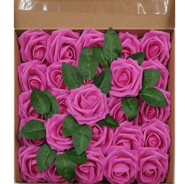 Ramo de rosas artificiales Inteprter decoración elegante Rosa roja