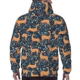 thumbnail image 5 of Hoodies for Men - Reindeer Long Sleeve Comfrt Men'S Fashion Hoodies & Sweatshirts, Sweatshirts for Men Hoodies Pullover Clothing Clothes with Pouch, 5 of 7