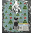 thumbnail image 2 of Christmas Standard Schnauzer Black Grey Baby Bib, 2 of 3
