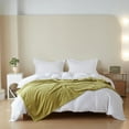 thumbnail image 3 of Simple&Opulence Olive Green Throw Blanket for Couch-Super Soft Fluffy Blankets for Women 50x70 Inches Cozy Lightweight Fleece Blanket for Home Décor, 3 of 5