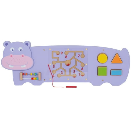 UPC: 0819852014703 | Learning Advantage Hippo Activity Wall Panel – 18m+ – Toddler Activity Center