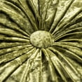 thumbnail image 5 of Phantoscope Crushed Velvet Pleated Round Pumpkin Floor Pillow Series Decorative Throw Pillow, 16" x 16" Round, Light Green, 1 Pack, 5 of 6