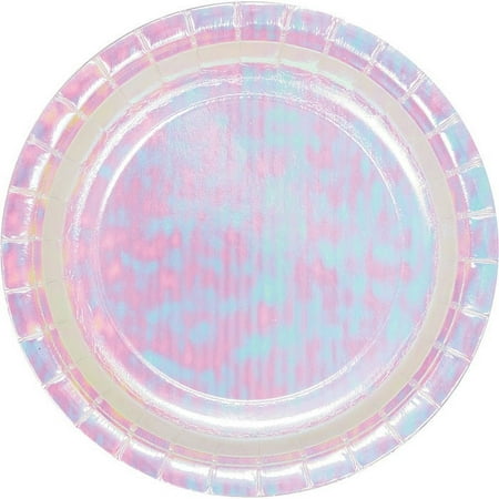 96 Count Bulk Pack Iridescent Party Dessert Plates