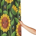 thumbnail image 2 of XMXY Cute Sunflowers Floral Bee Long Shower Curtains, Waterproof Weighted Thick Bathroom Curtain with 12 Iron Hook, 72x72 Inch, 2 of 9
