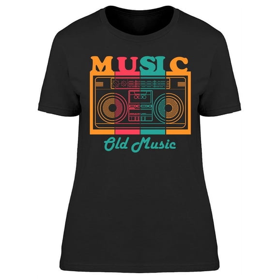 Old Music Design T-Shirt Women -Image by Shutterstock, Female Medium