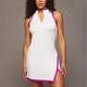 thumbnail image 5 of Vestido de tenis de entrenamiento sin mangas con cuello redondo de Color liso para mujer, minivestido ajustado deportivo informal y de moda, 5 of 5