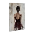 thumbnail image 2 of Stupell Industries Transitional Portrait of Woman in Burgundy Canvas Art, 16 x 24, by Petals Prints Design, 2 of 8