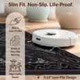 thumbnail image 6 of Design&I 8'x10' Washable Area Rug Serpent Moody Pentagram Moth Skeleton Motifs Snake Round Goth Playful Expressive for King Size Bedroom, Under Bed, Sleek Flatweave Pet Friendly, 6 of 7