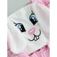 thumbnail image 5 of Arvbitana Baby Girls Cute Fly Sleeve Romper Dress Square Neck Cartoon Bunny Pattern Tulle Patchwork Bodysuit 6M 12M 18M 24M Infant Toddler Casual Easter Clothes, 5 of 8